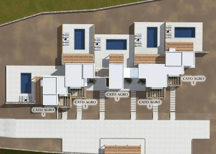 Cato Agro 2, Seafront With Private Pool فيلة